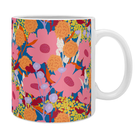 Sewzinski Pink Wildflowers Coffee Mug