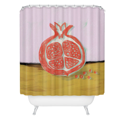Sewzinski Pomegranate Shower Curtain