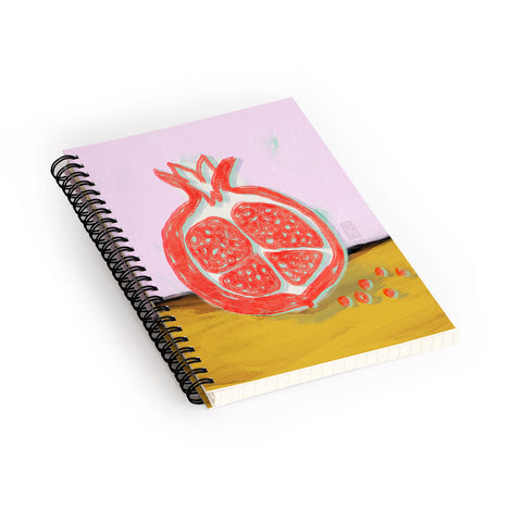 Sewzinski Pomegranate Spiral Notebook