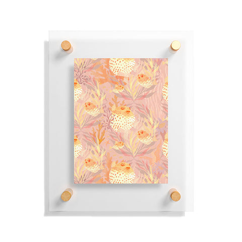 Sewzinski Pufferfish Pattern Floating Acrylic Print