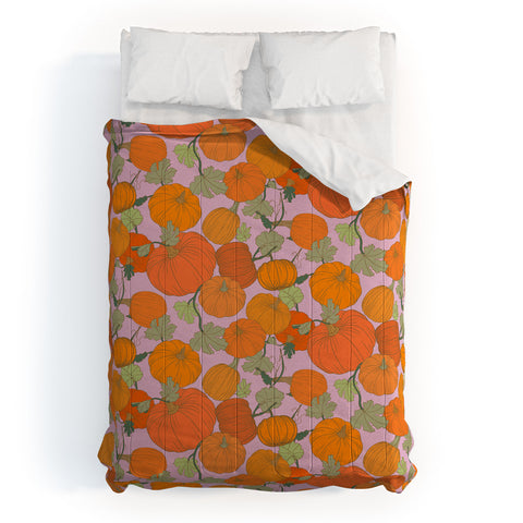 Sewzinski Pumpkin Patch Pattern Comforter