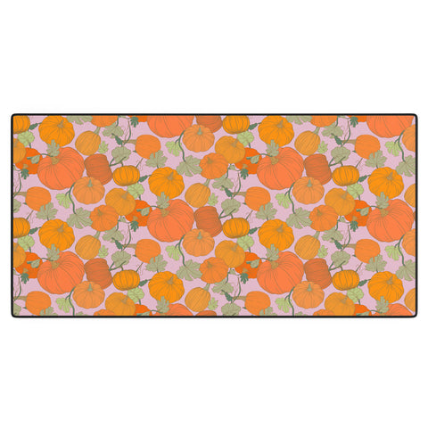 Sewzinski Pumpkin Patch Pattern Desk Mat