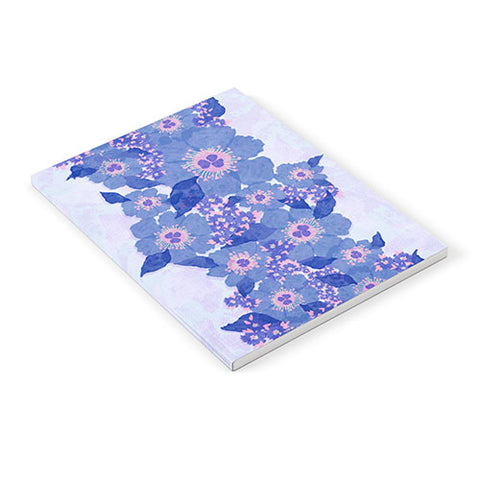 Sewzinski Retro Blue Flowers Notebook