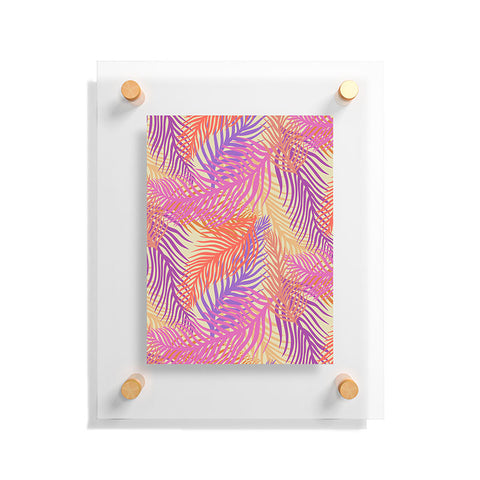 Sewzinski Retro Palms Daylight Floating Acrylic Print