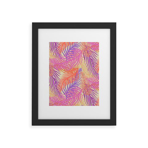 Sewzinski Retro Palms Daylight Framed Art Print