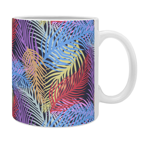 Sewzinski Retro Palms Midnight Coffee Mug