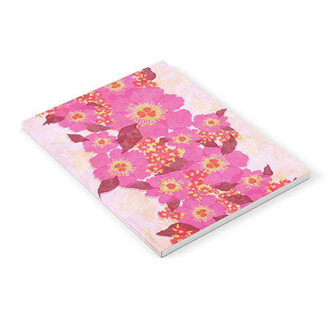 Sewzinski Retro Pink Flowers Notebook