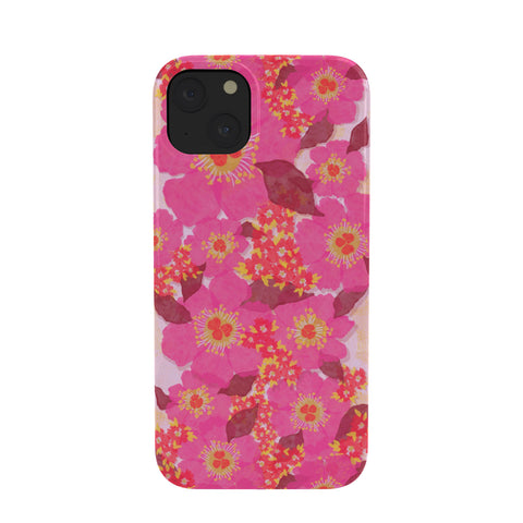 Sewzinski Retro Pink Flowers Phone Case