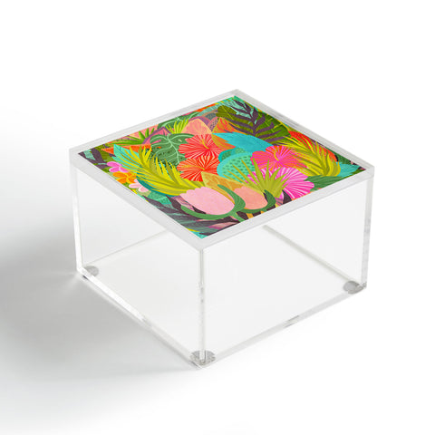 Sewzinski Saturated Tropical Garden Acrylic Box