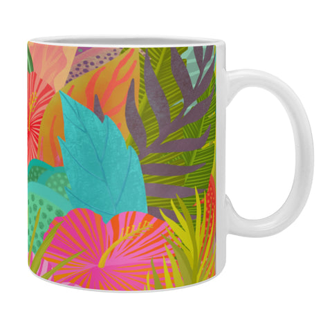 Sewzinski Saturated Tropical Garden Coffee Mug