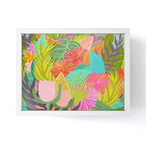 Sewzinski Saturated Tropical Garden Framed Mini Art Print