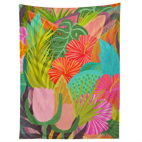 Sewzinski Saturated Tropical Garden Tapestry