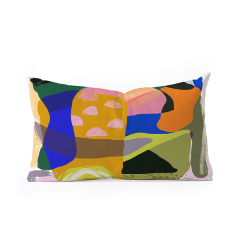 Sewzinski Shapes and Layers 20 Oblong Throw Pillow