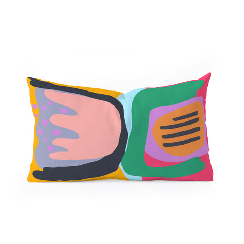 Sewzinski Shapes and Layers 26 Oblong Throw Pillow