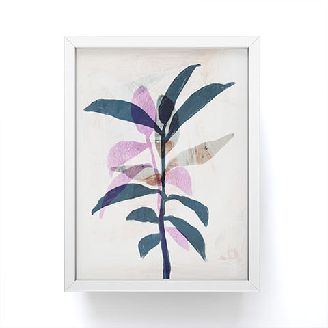 Sewzinski Simple Leaves Framed Mini Art Print