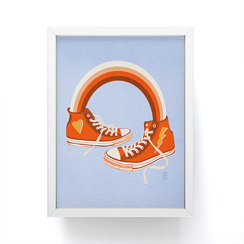Sewzinski Sneakers Framed Mini Art Print