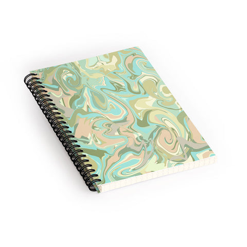 Sewzinski Spring Marbling Spiral Notebook