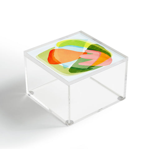 Sewzinski Spring Salad Abstract Acrylic Box