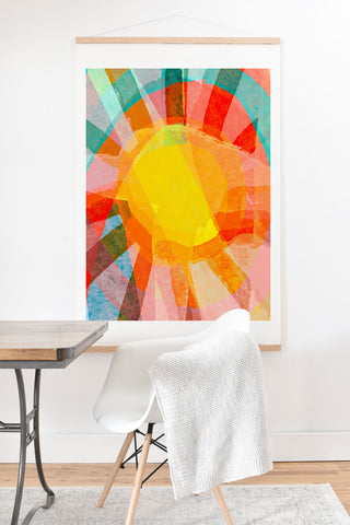 Sewzinski Sunbeams Art Print And Hanger