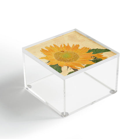 Sewzinski Sunflower and Bee Acrylic Box