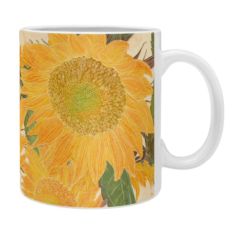 Sewzinski Sunflower and Bee Coffee Mug