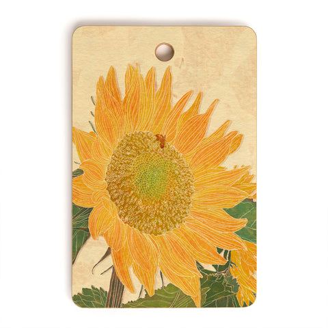 Sewzinski Sunflower and Bee Cutting Board Rectangle
