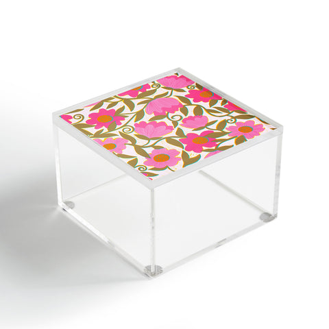 Sewzinski Sunlit Flowers Pink Acrylic Box