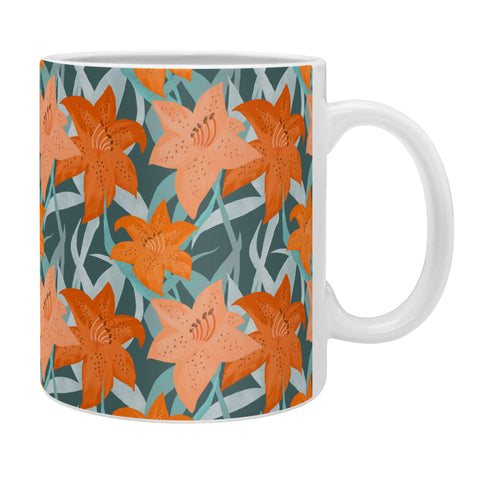 Sewzinski Tiger Lilies Coffee Mug