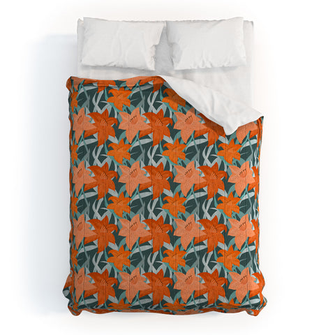 Sewzinski Tiger Lilies Comforter