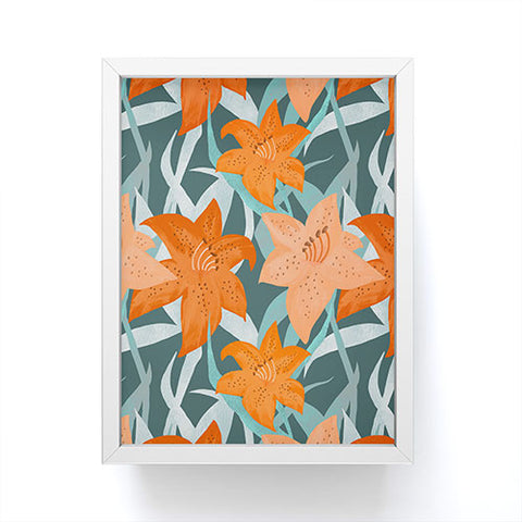 Sewzinski Tiger Lilies Framed Mini Art Print
