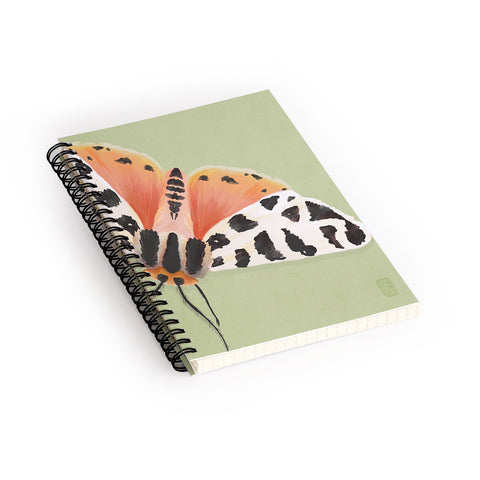 Sewzinski Tiger Moth II Spiral Notebook