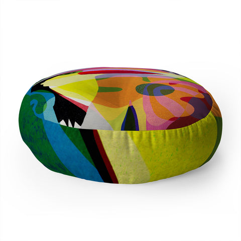 Sewzinski Tropic Toucan Floor Pillow Round