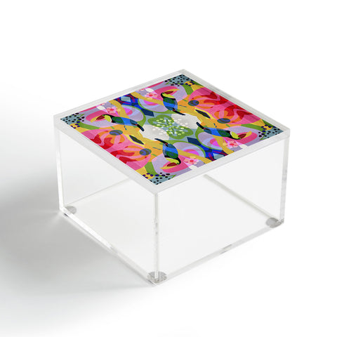 Sewzinski Tropic Toucan Pattern Acrylic Box