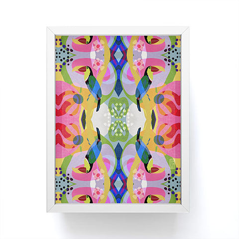 Sewzinski Tropic Toucan Pattern Framed Mini Art Print