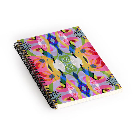 Sewzinski Tropic Toucan Pattern Spiral Notebook