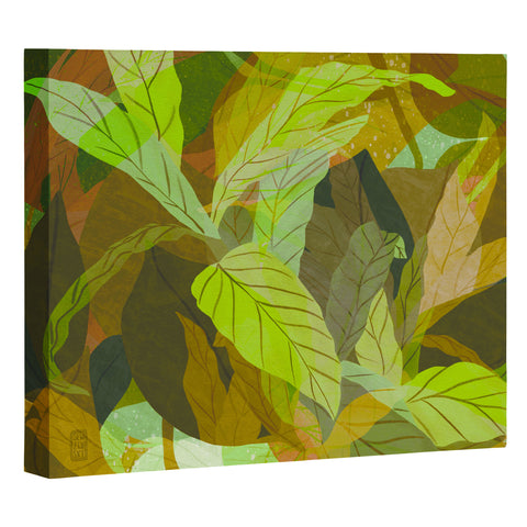 Sewzinski Tropical Tangle Green Art Canvas