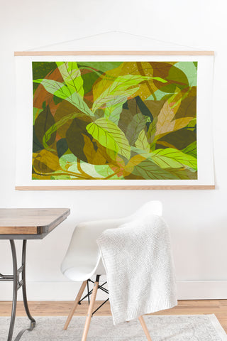 Sewzinski Tropical Tangle Green Art Print And Hanger