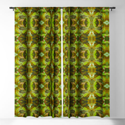 Sewzinski Tropical Tangle Green Blackout Window Curtain