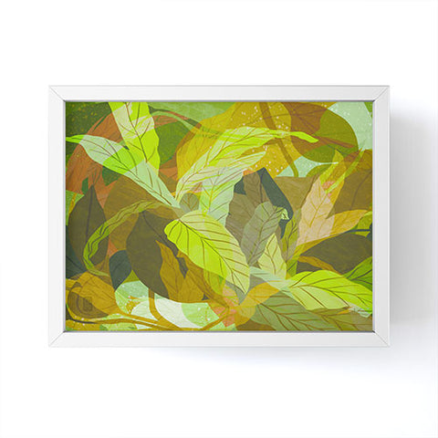 Sewzinski Tropical Tangle Green Framed Mini Art Print