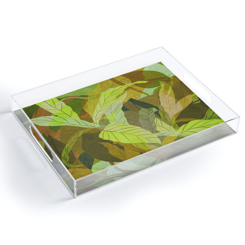 Sewzinski Tropical Tangle Green Acrylic Tray
