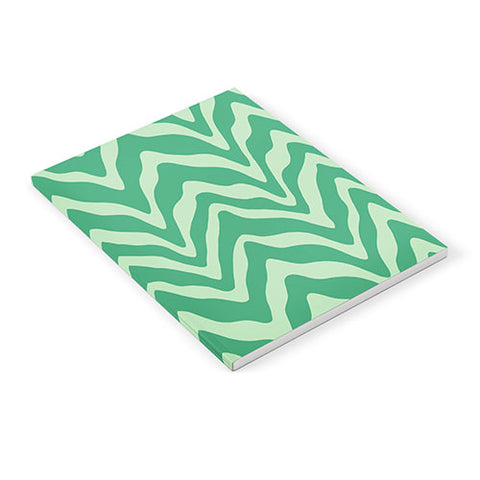 Sewzinski Wavy Lines Mint Green Notebook