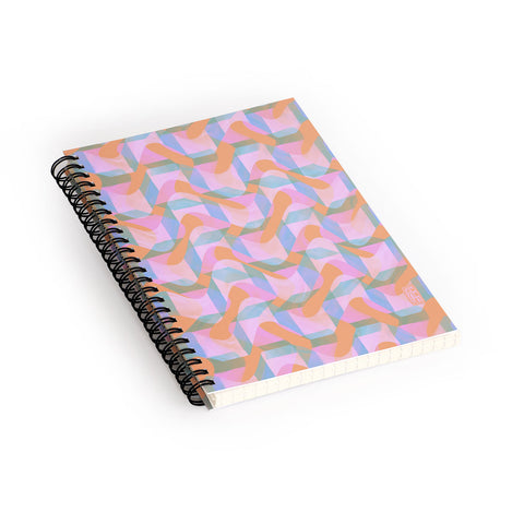 Sewzinski Wobbly Waves Spiral Notebook
