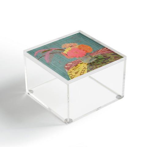 Sewzinski Zinnias Bouquet Acrylic Box