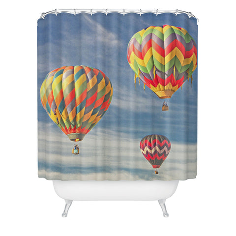 Shannon Clark Bright Balloons Shower Curtain