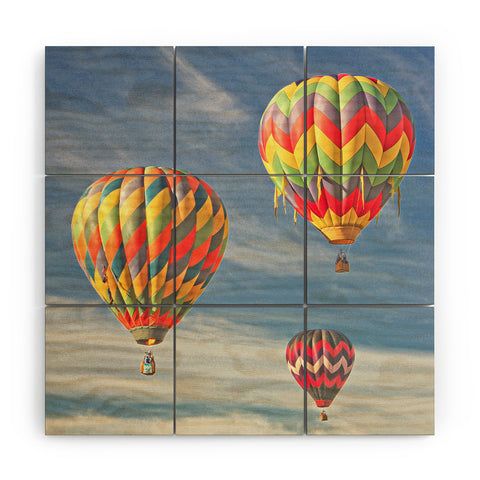 Shannon Clark Bright Balloons Wood Wall Mural