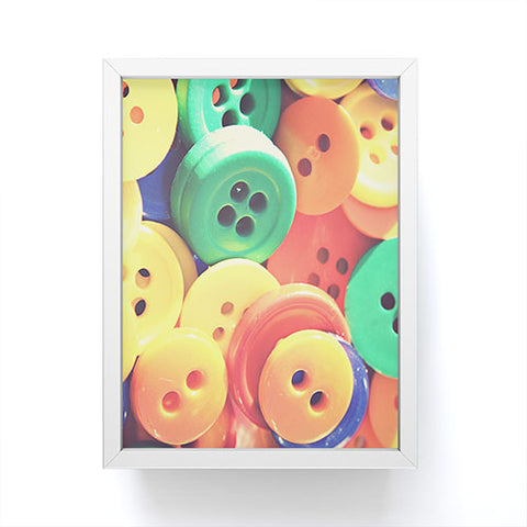 Shannon Clark Buttons Framed Mini Art Print