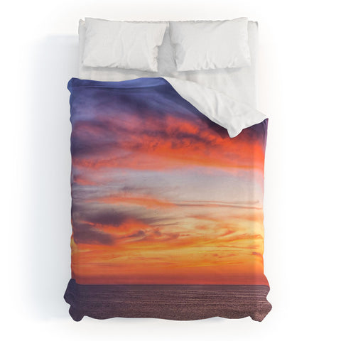 Shannon Clark Coastal Sunset Duvet Cover