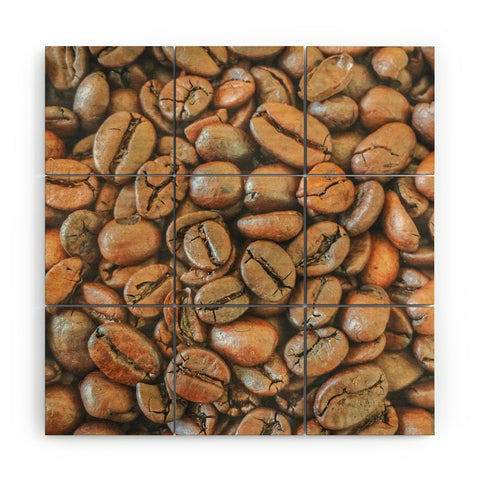 Shannon Clark Coffee Beans Wood Wall Mural