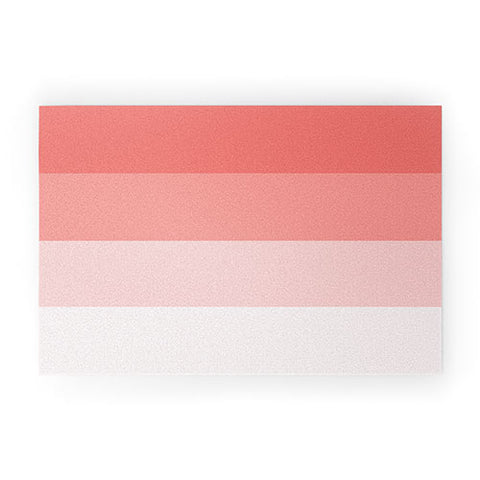 Shannon Clark Pink Stripe Ombre Welcome Mat