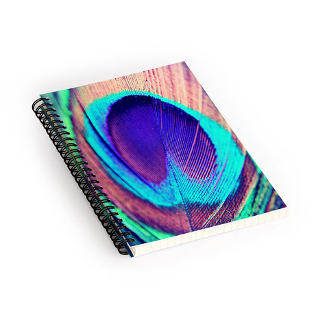Shannon Clark Pretty Peacock Spiral Notebook